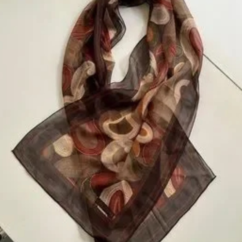 Vintage Halston Silk Paisley Scarf